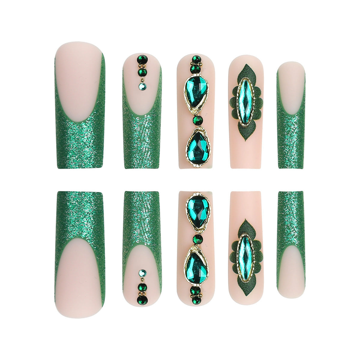 Detachable Turquoise Press on Nails