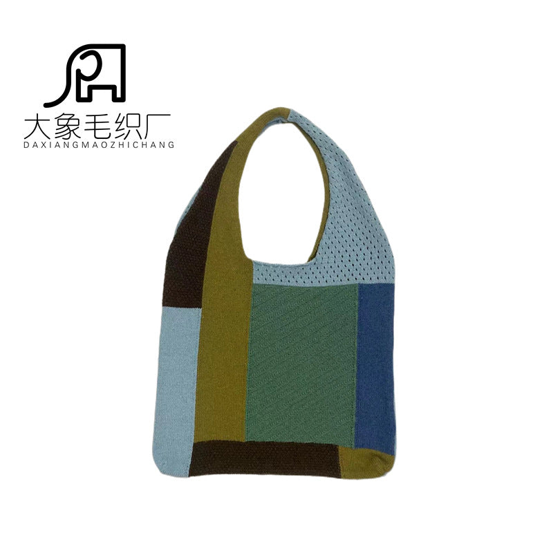 Vintage Knitted Shoulder Bags for Women