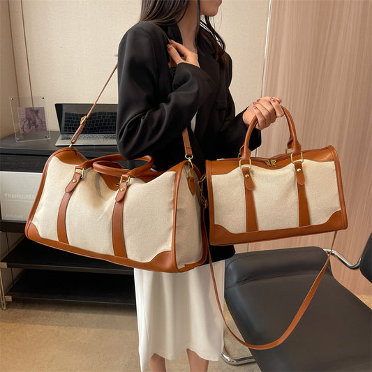 Women Canvas Fashion Short Trip Storage Bags