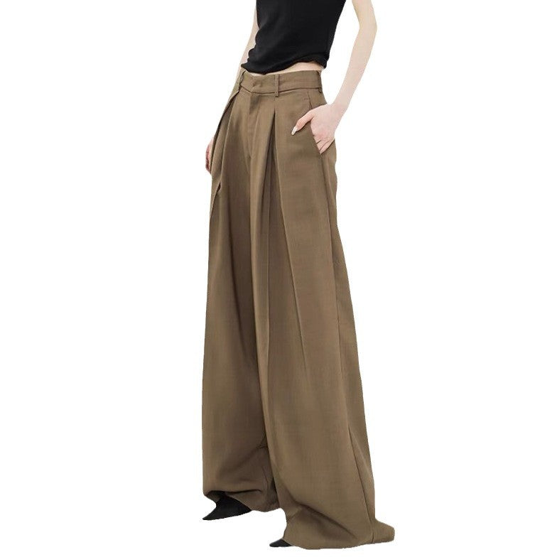 Casual High Waist Loose Wide Legs Pants