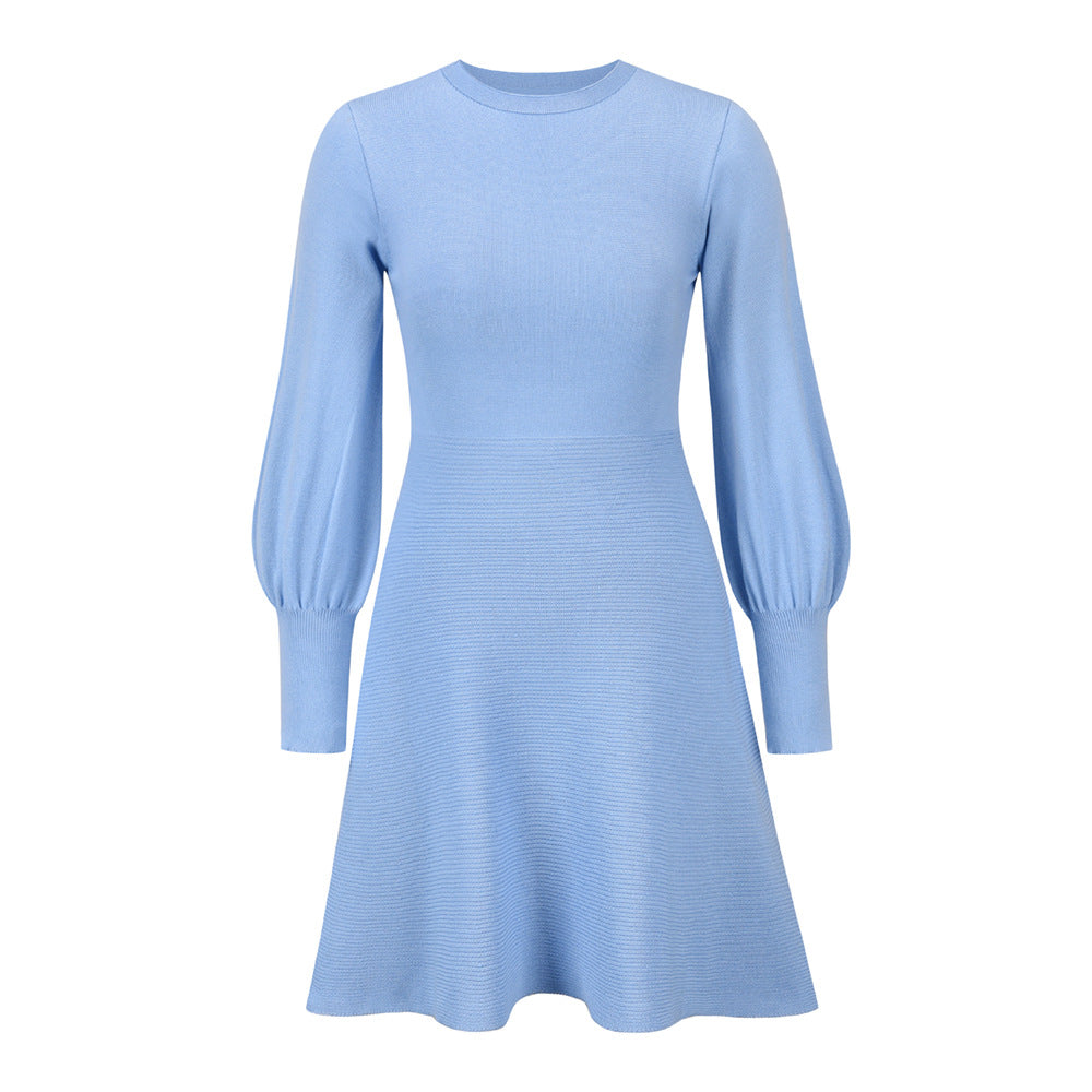 Elegant Plus Sizes Knitted Short Dresses