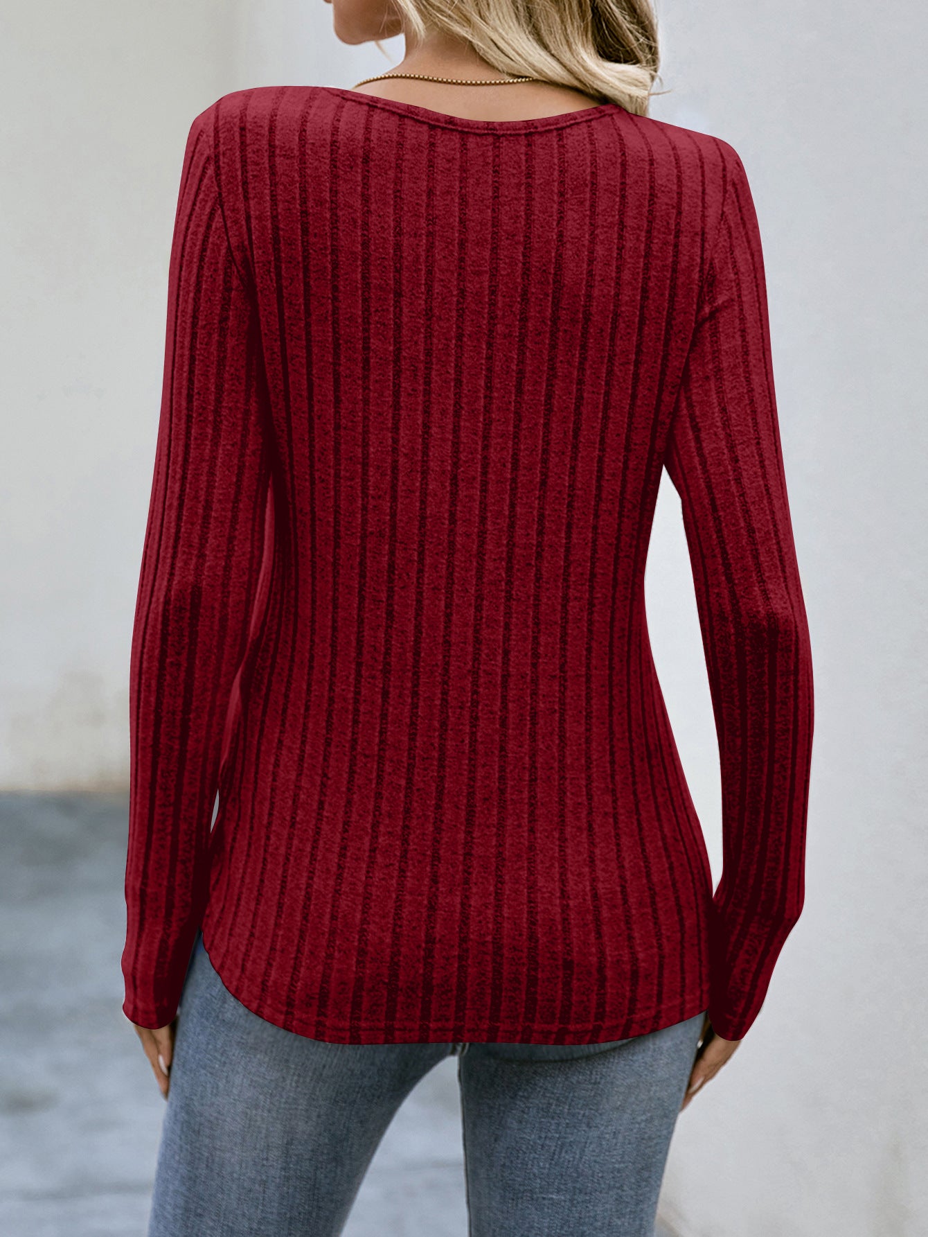 Fashion Round Neck Autumn Long Sleeves Shirts