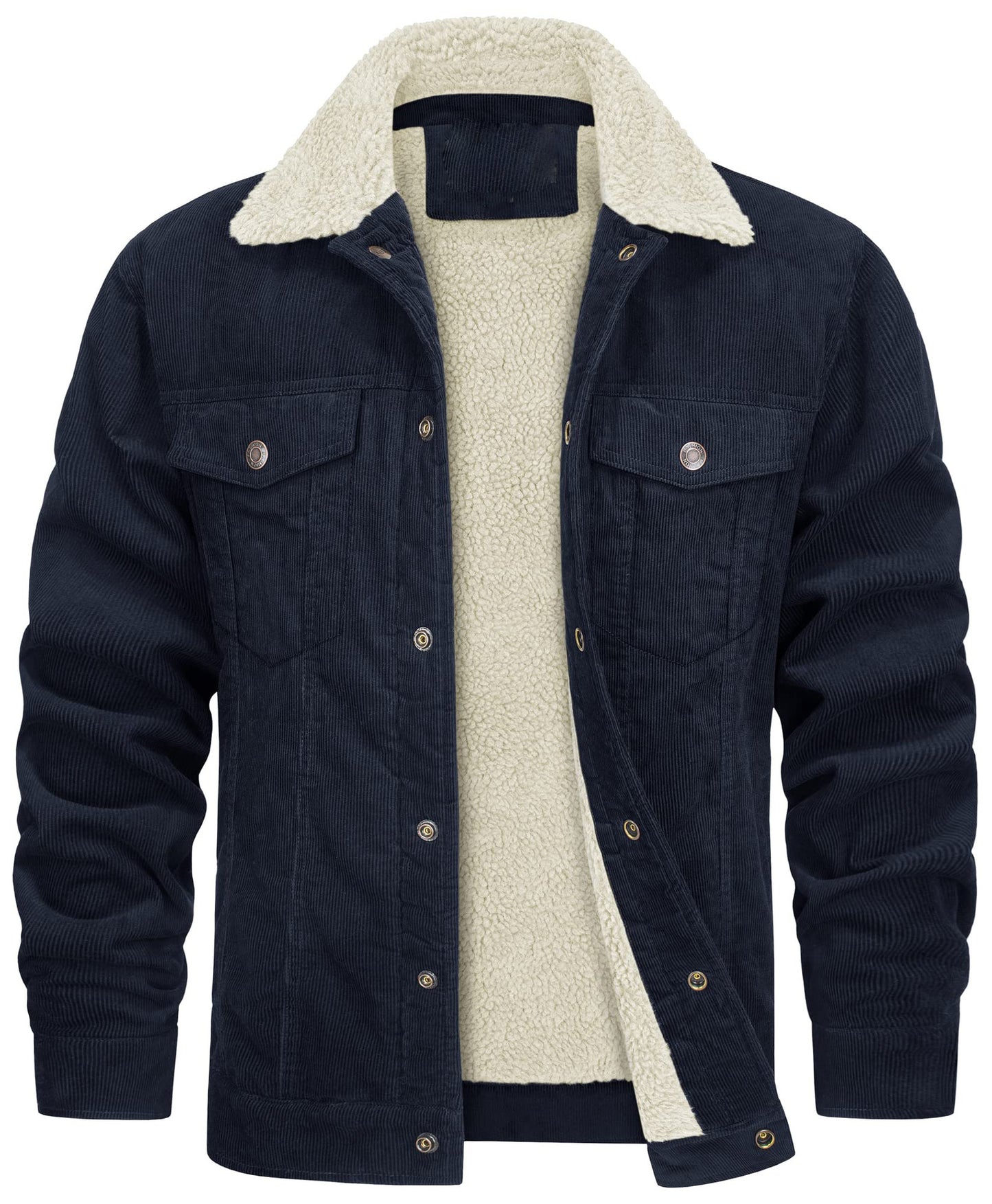 Casual Winter Long Sleeves Velvet Jacket Coats for Men
