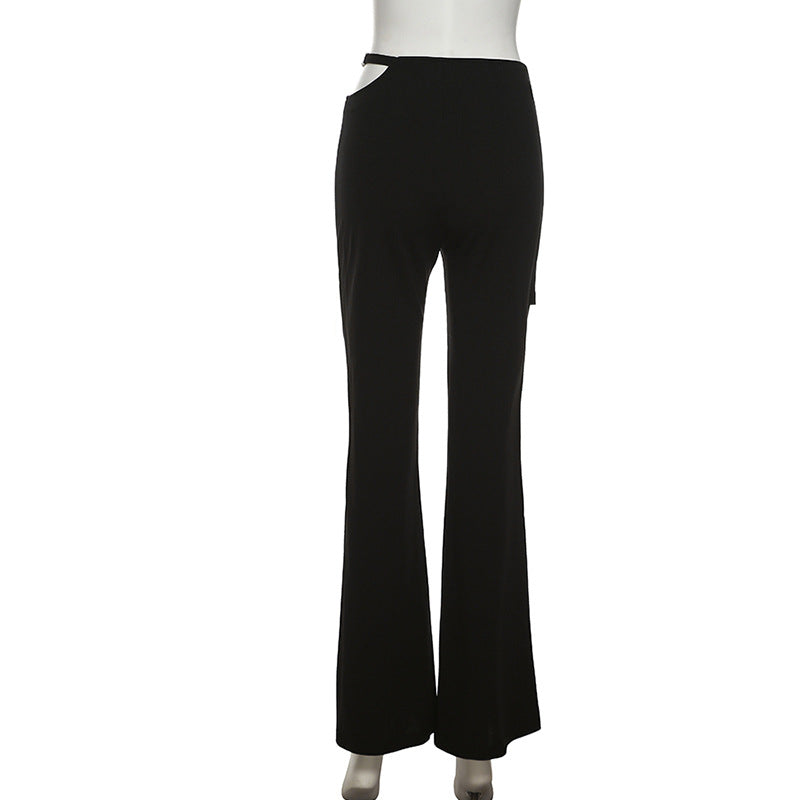 Summer Street Style High Waist Black Pants