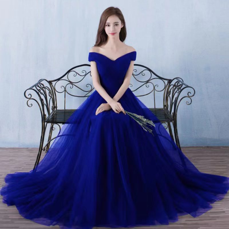 Elegant Off The Shoulder Long Party Dresses