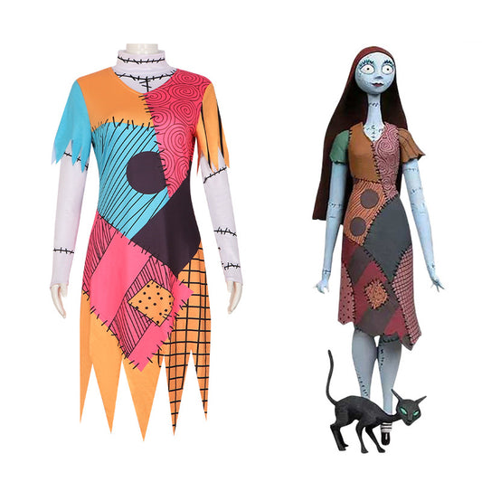 The Nightmare Before Christmas Sally Sky Cosplay Costume