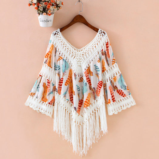 Summer Bohemia Loose Trumpet Sleeves Tops