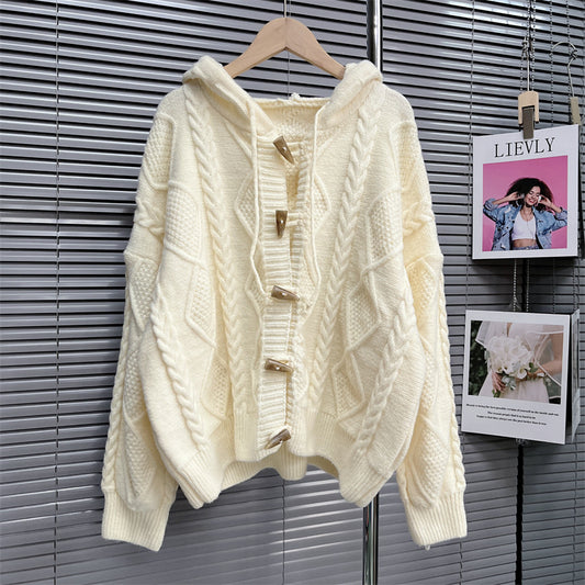 Soft Lazy Knitted Women Cardigan Sweaters