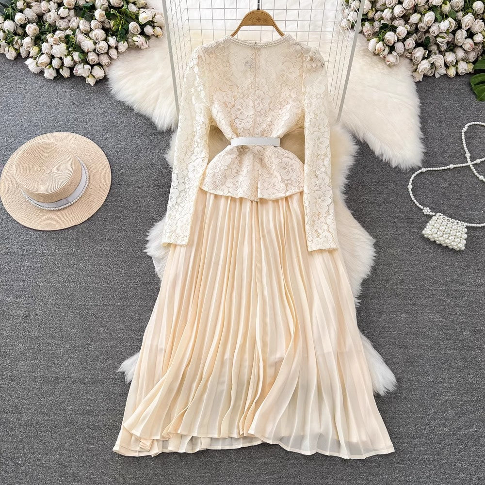 Luxury Square Neckline One Piece A Line Lace Dresses