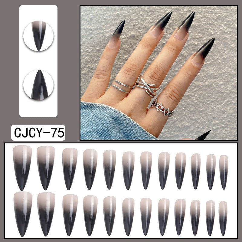 Fashion Gradient Color Extra Long Press on Nails