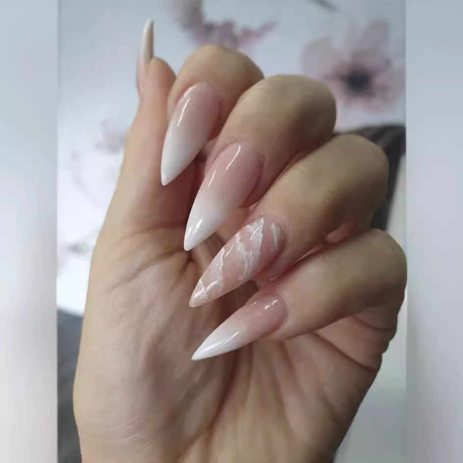 Fashion Gradient Color Extra Long Press on Nails