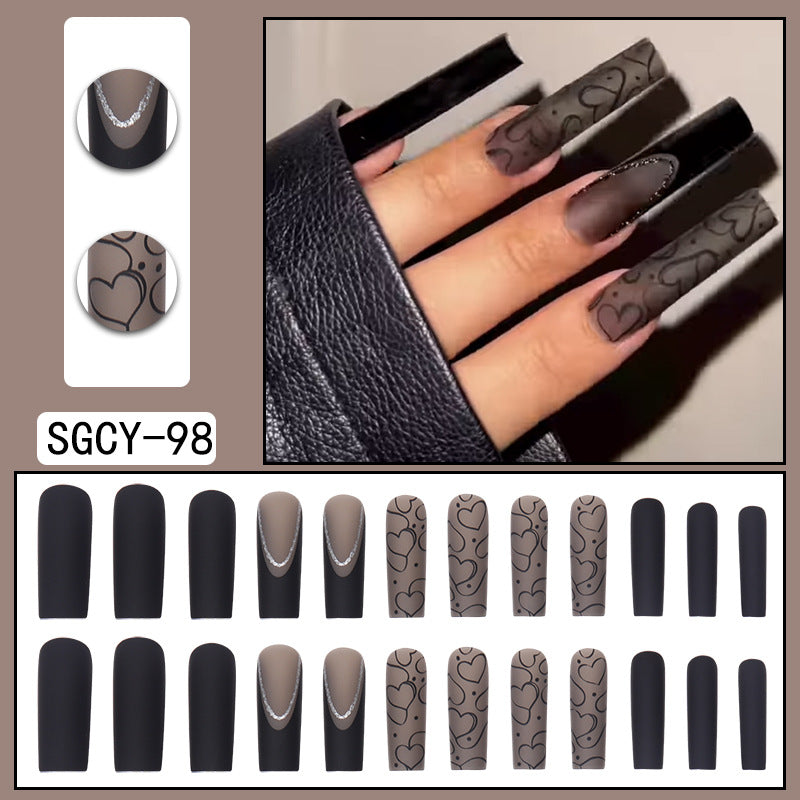 Fashion Gradient Color Extra Long Press on Nails