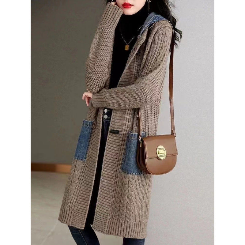 Casual Plus Sizes Knitted Cardigan Jacket Coats