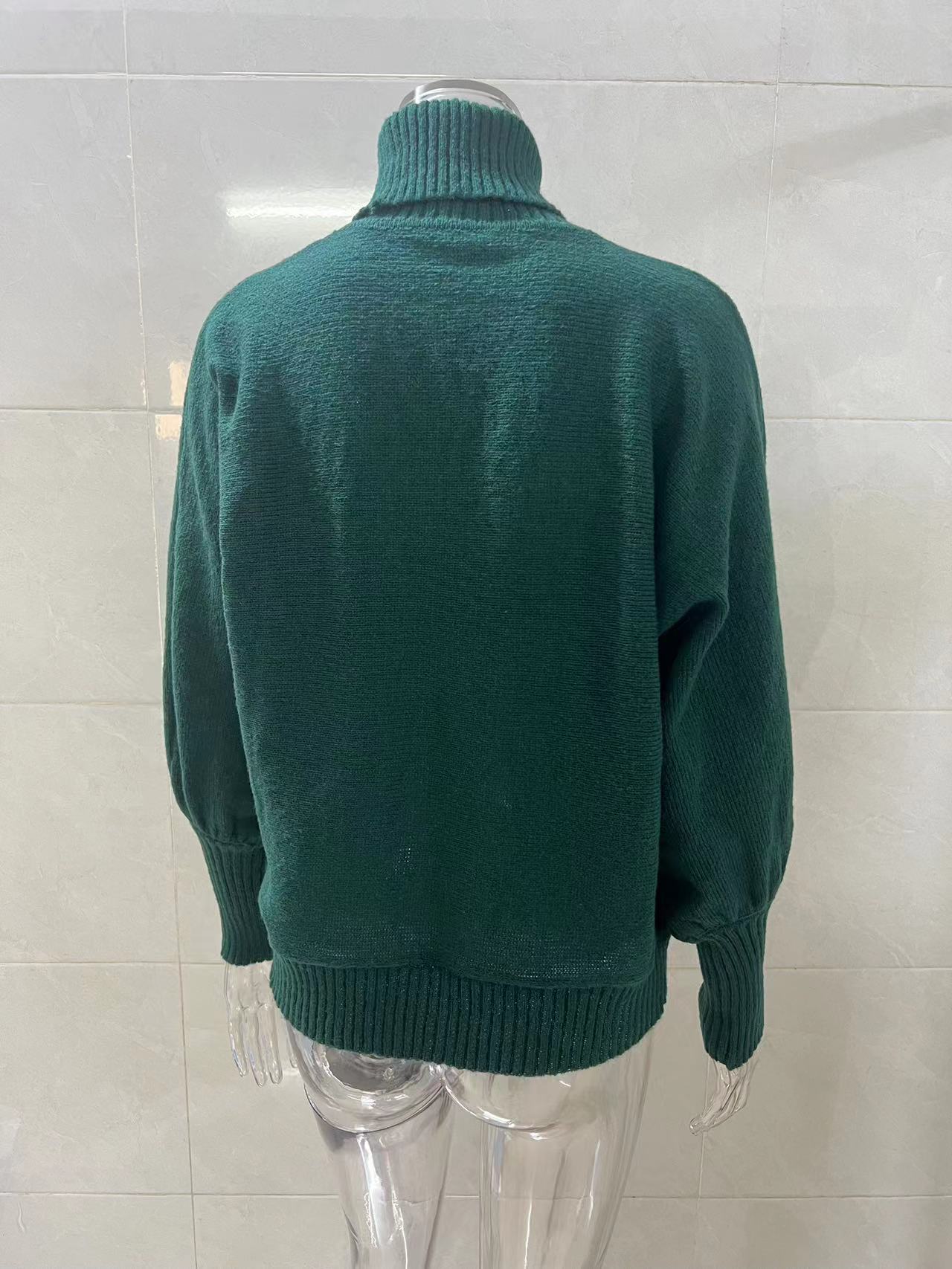 Casual High Neck Winter Loose Knitted Sweaters