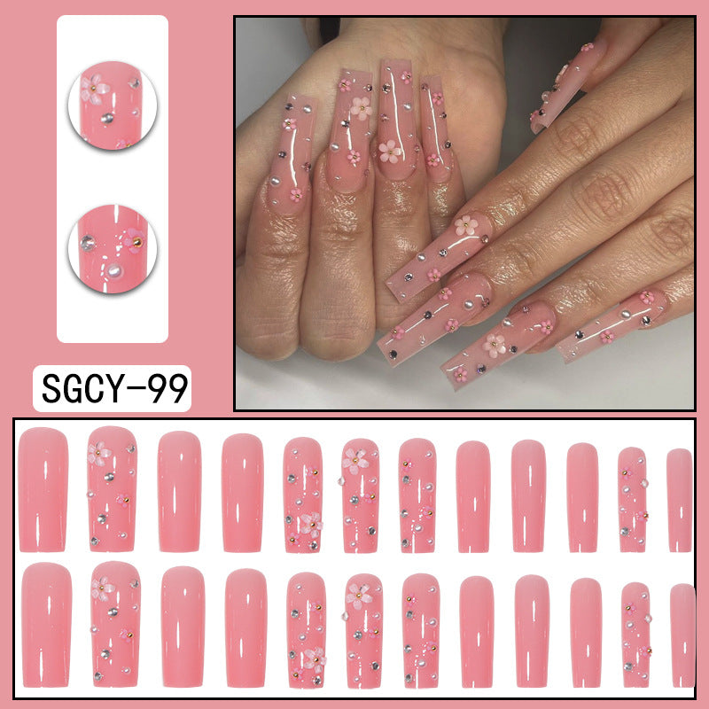 Fashion Gradient Color Extra Long Press on Nails