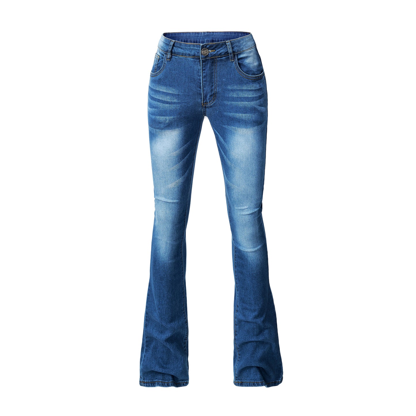 Casual Elastic Women Trumpet Jeans