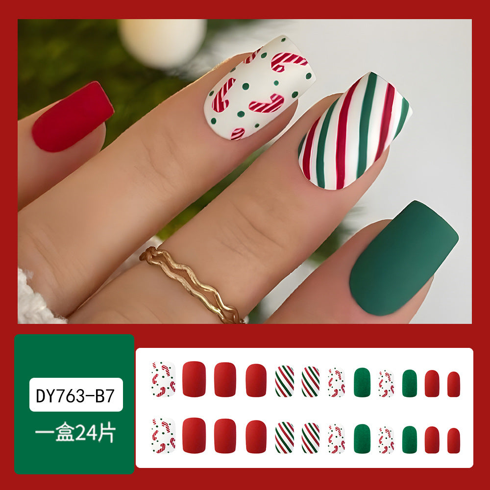 Classy Red Christmas Nails for Women