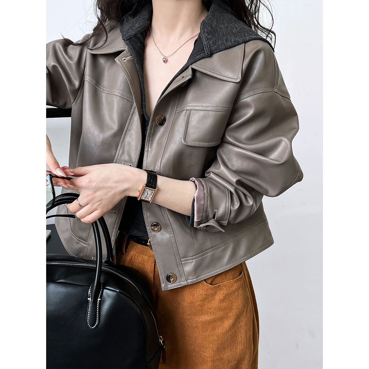 Classy PU Leather Motorcycle Jackets Coats