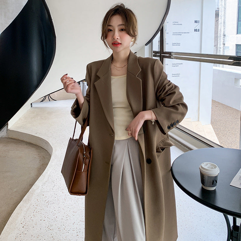 Fashion Spring Long Blazer Coats for Women