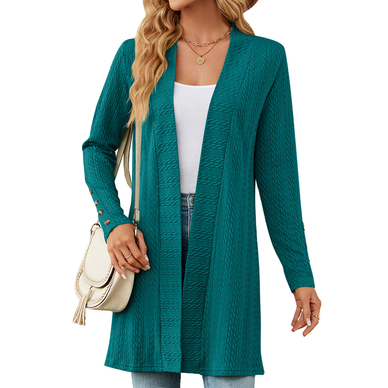 Casual Women Long Sleeves Knitted Cardigans