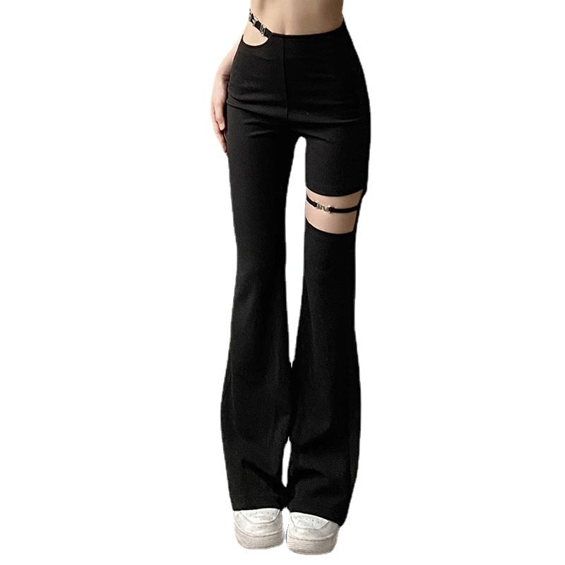 Summer Street Style High Waist Black Pants