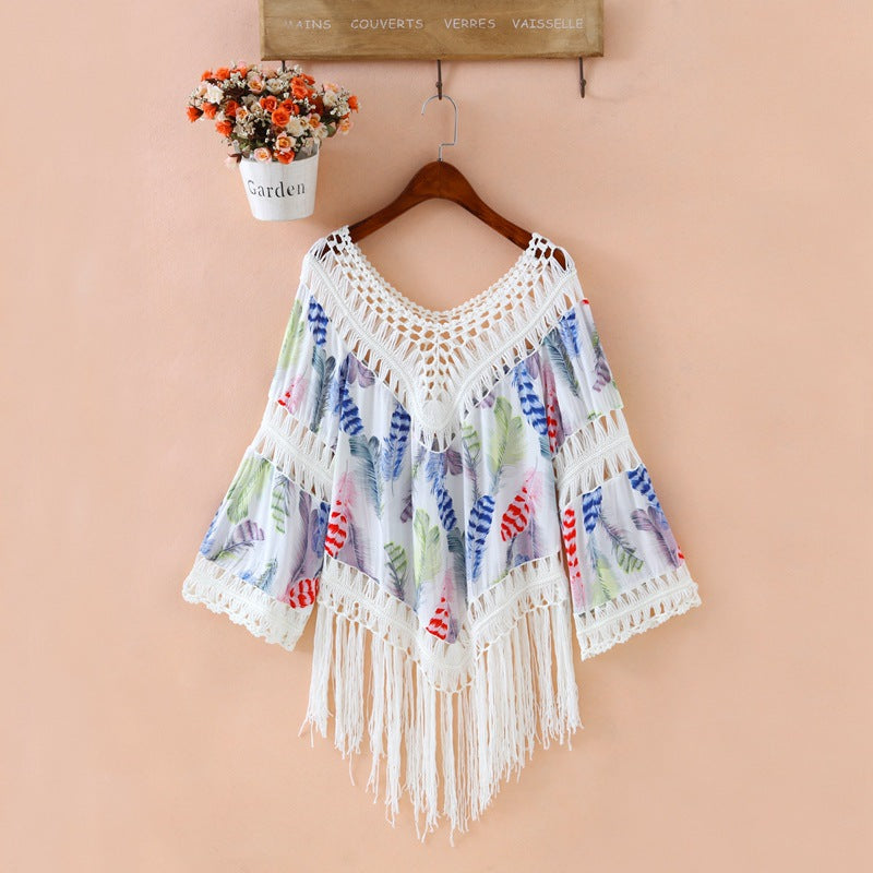 Summer Bohemia Loose Trumpet Sleeves Tops