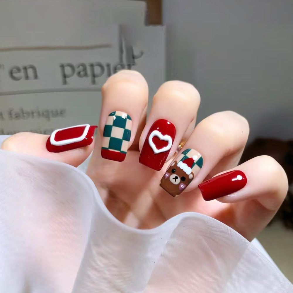 Fashion Sweetheart Wearable Christmas Nails