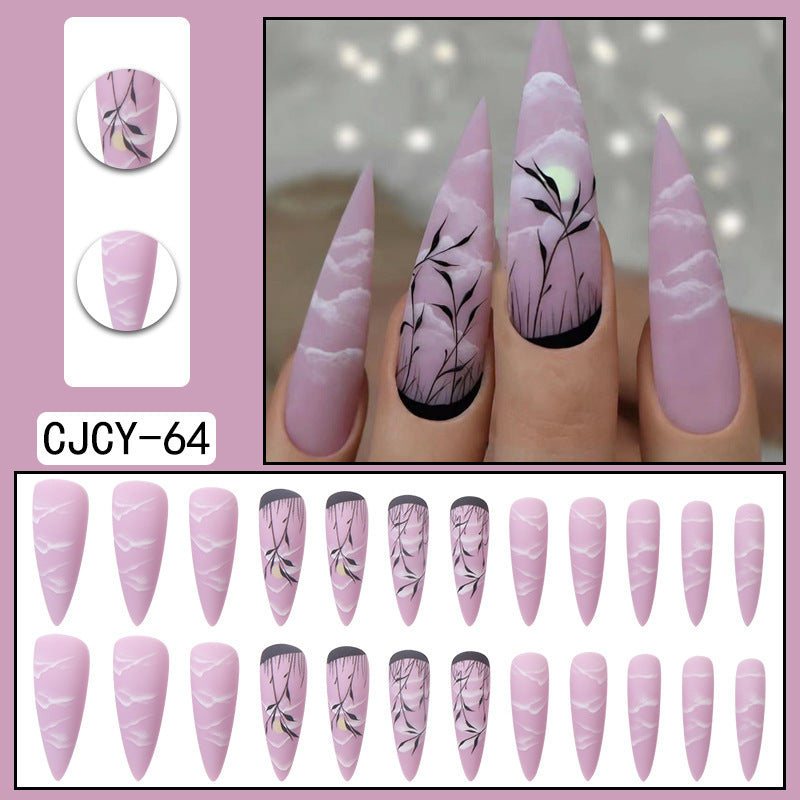 Fashion Detachable Extra Long Press on Nails