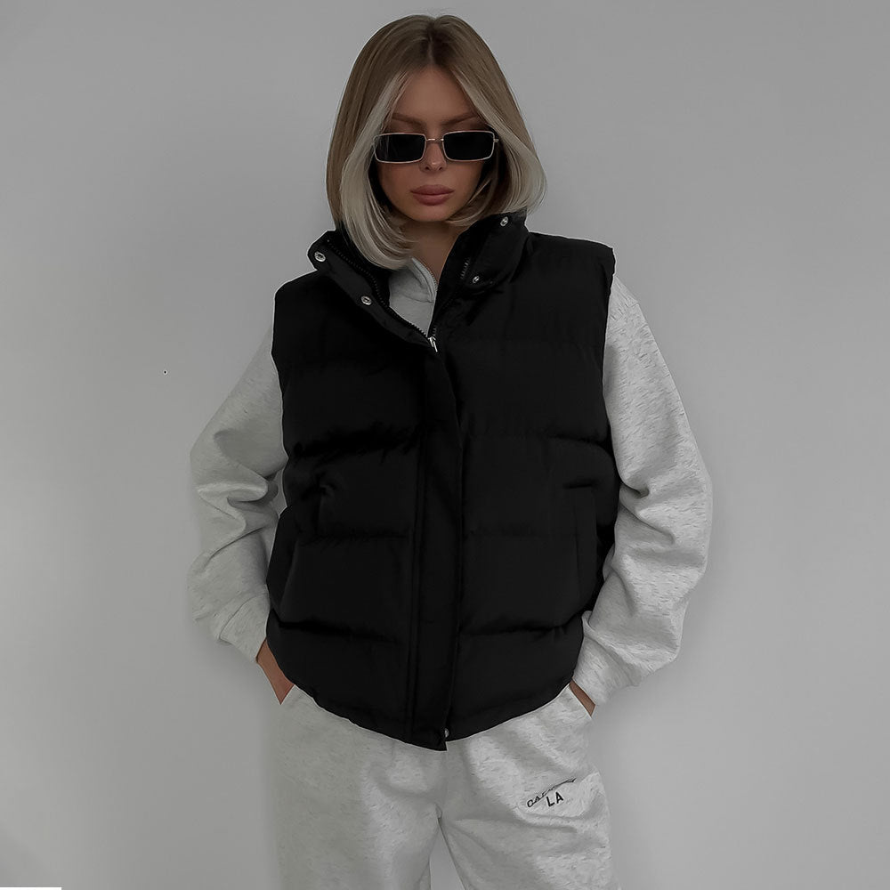 Fashion Winter Sleeveless Down Cotton Jacket Vest