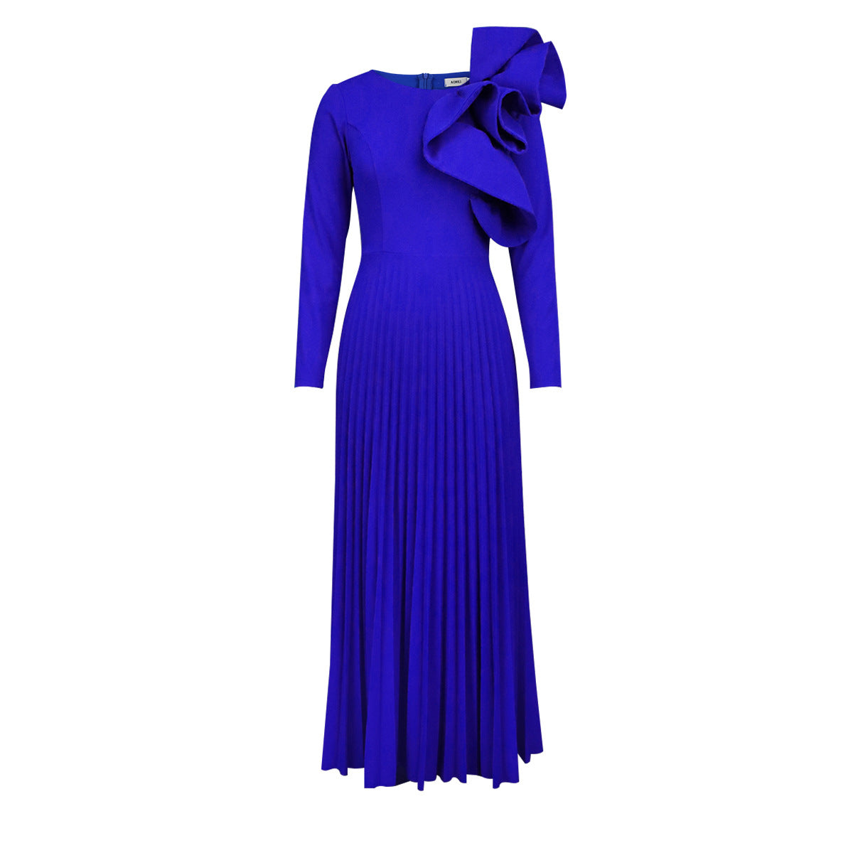 3D Design Long Sleeves Blue Party Dresses