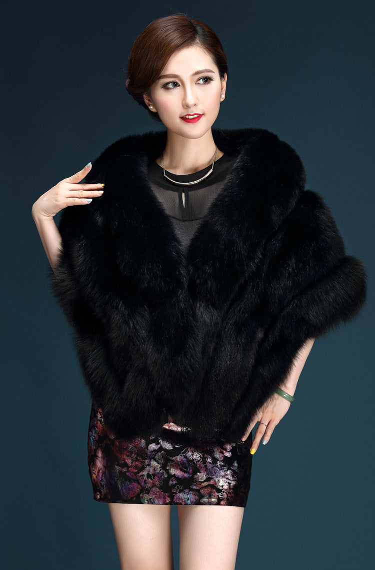 Elegant Warm Faux Fur Capes for Women