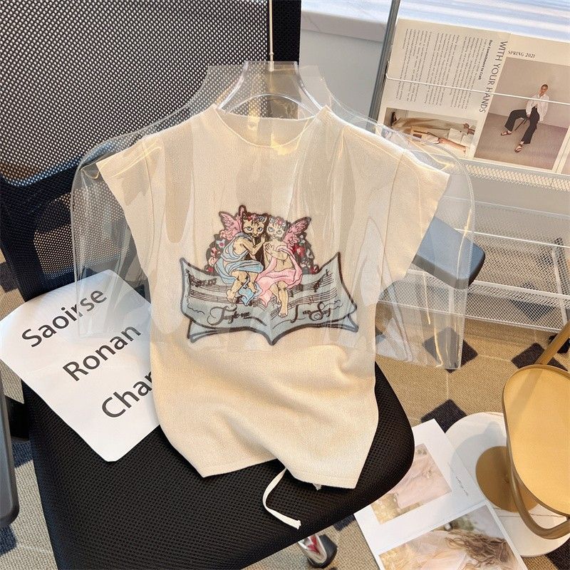 Fashion Cat Design Summer T Shirts for Women