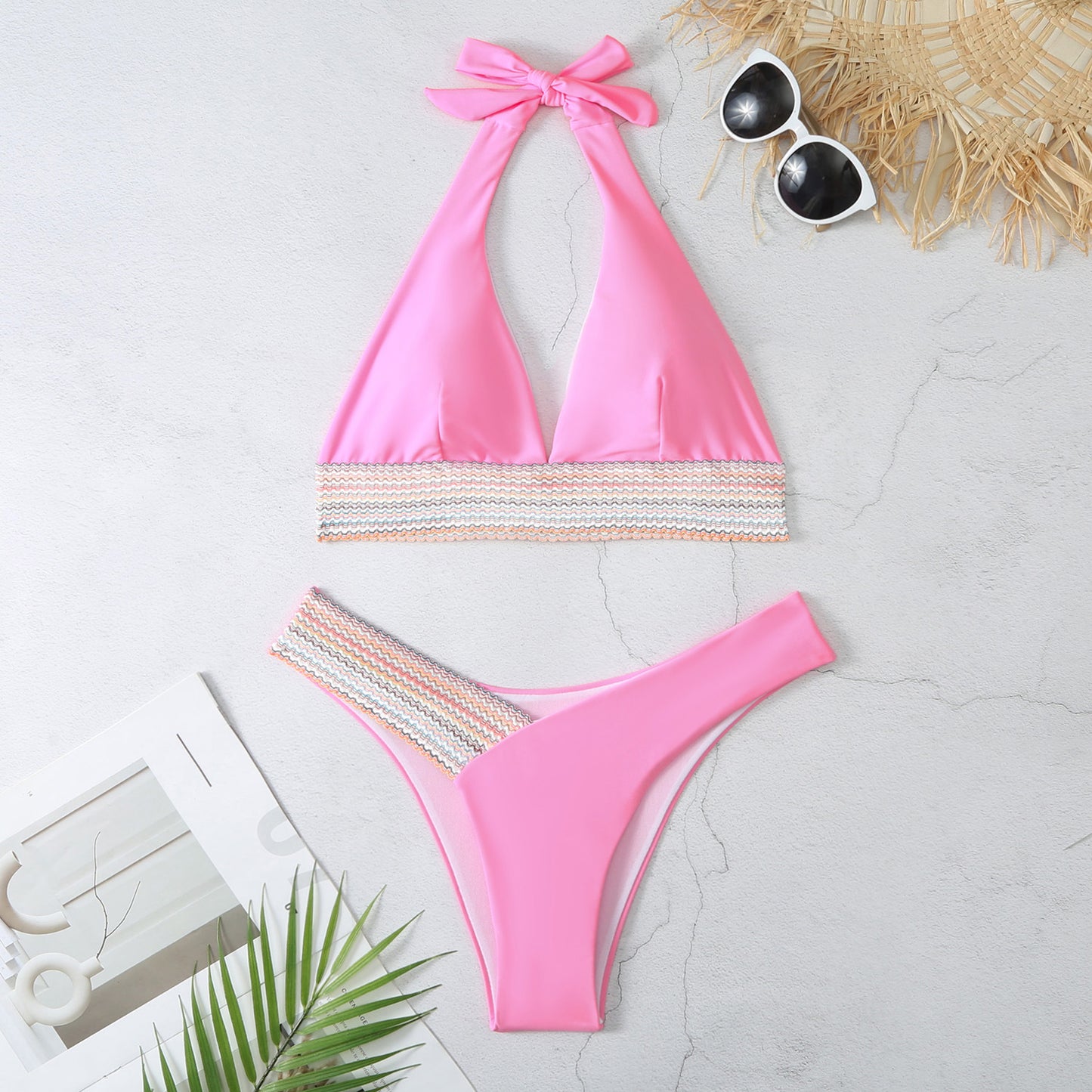 Sexy Halter Neckline Bikini Swimsuits