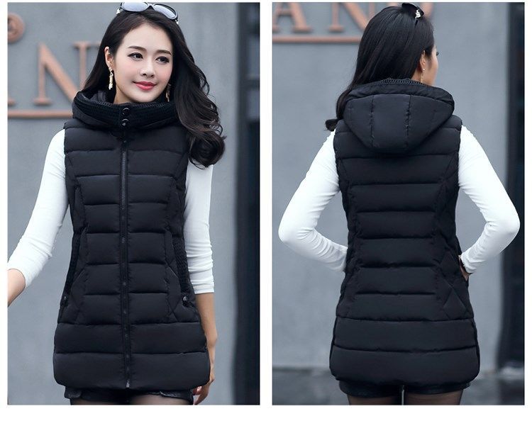 Fashion Winter Plus Sizes Cotton Vest for Women