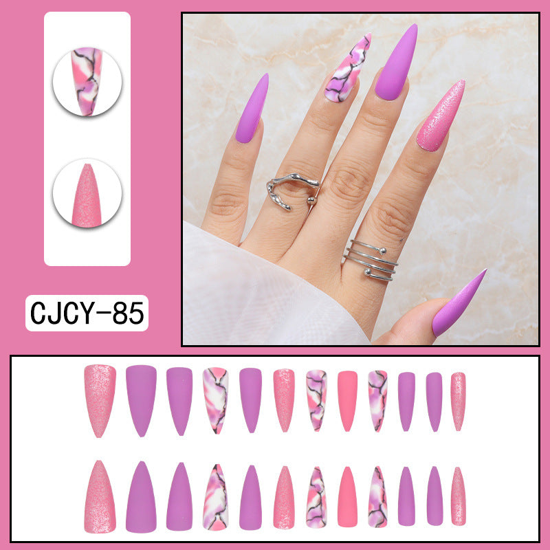 Fashion Gradient Color Extra Long Press on Nails