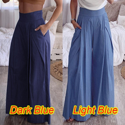 Casual High Waist Pocket Pants for Women