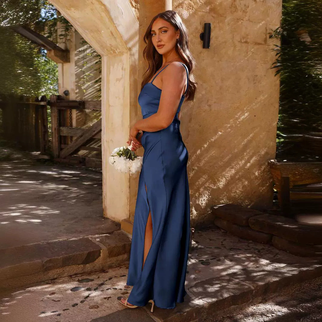 Sexy Satin Strapless Bridesmaid Dresses