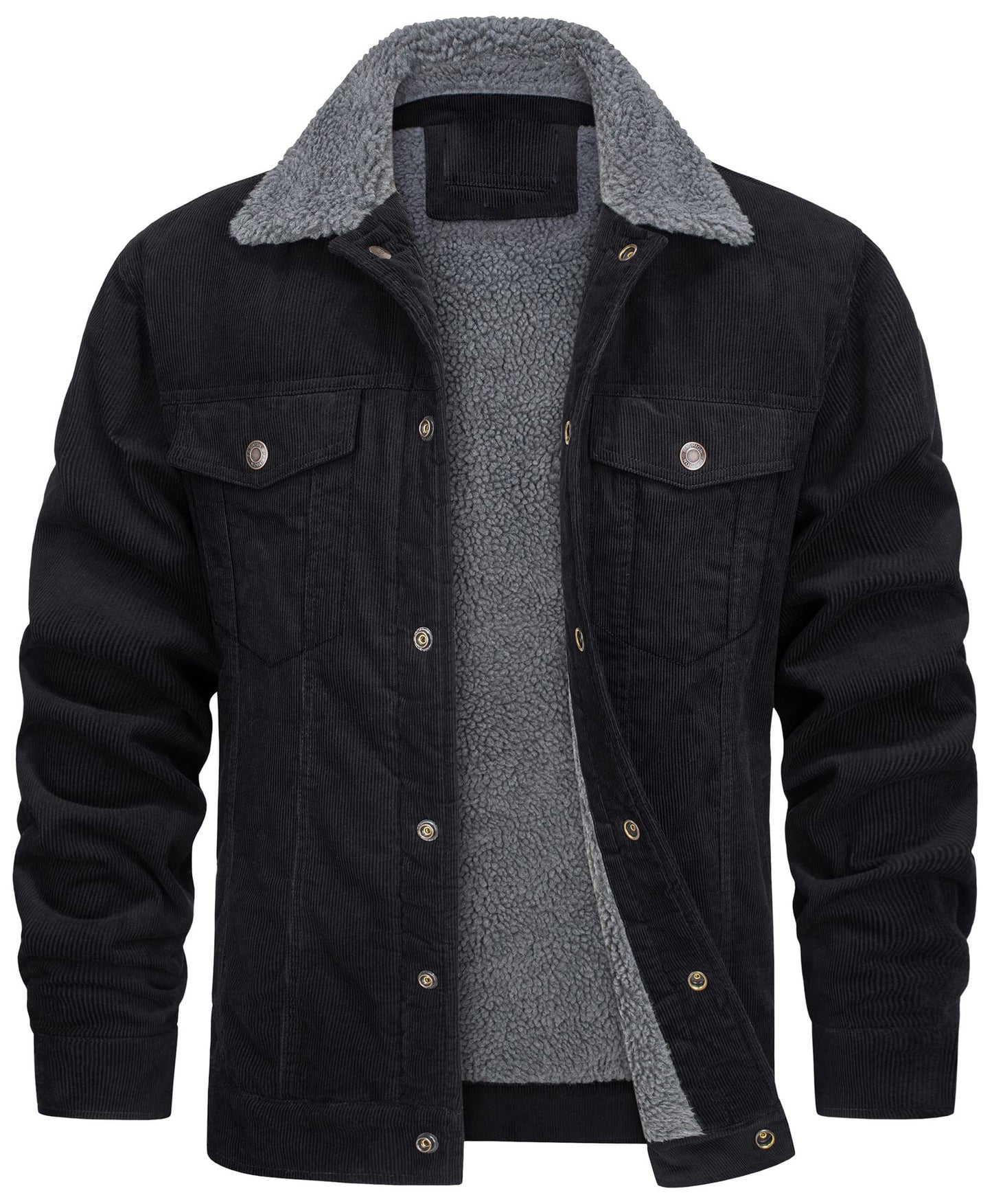 Casual Winter Long Sleeves Velvet Jacket Coats for Men