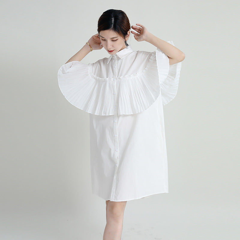 Casual Summer Irregular Designed Shirts Dresses