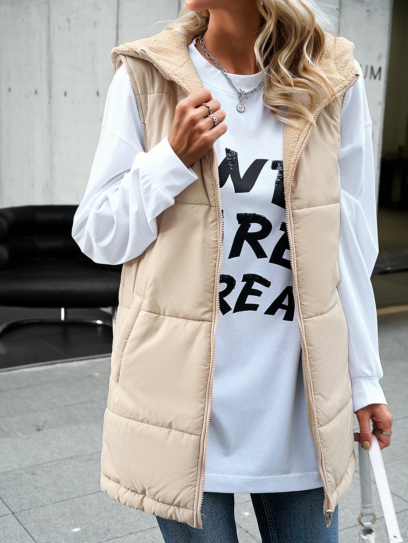 Casual Winter Women Vest Outerwear