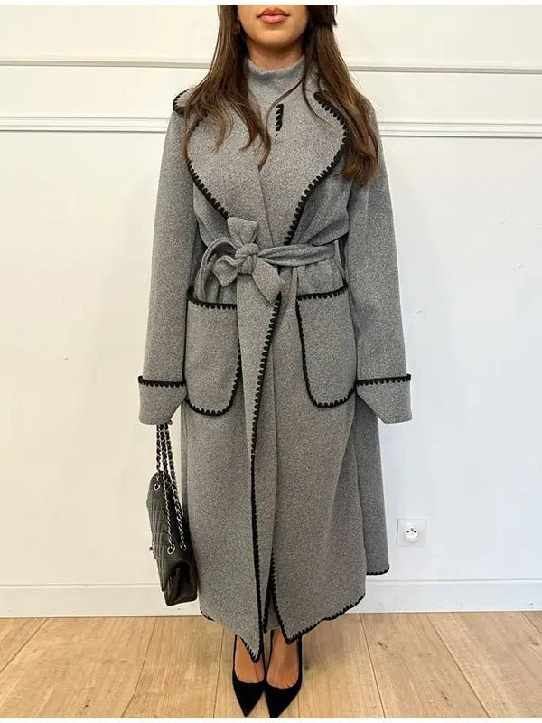Fashion Winter Long Sleeves Woolen Coats