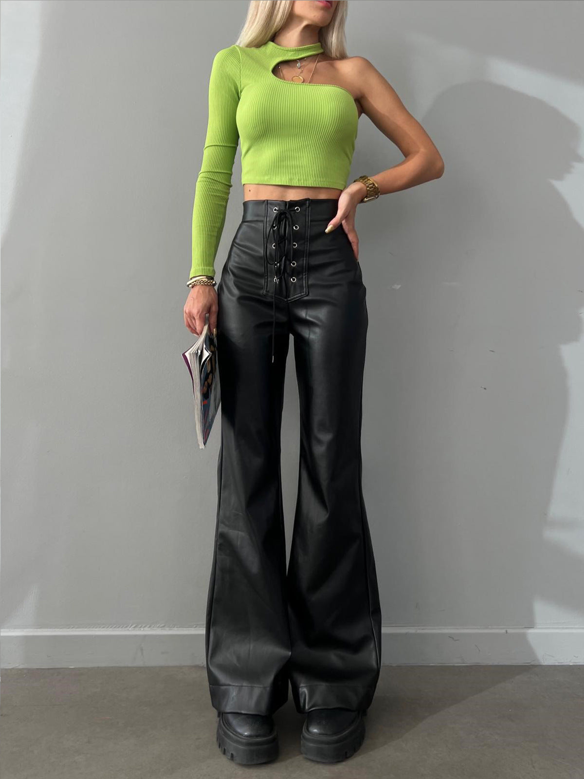 Sexy High Waist Trumpet Long Pants