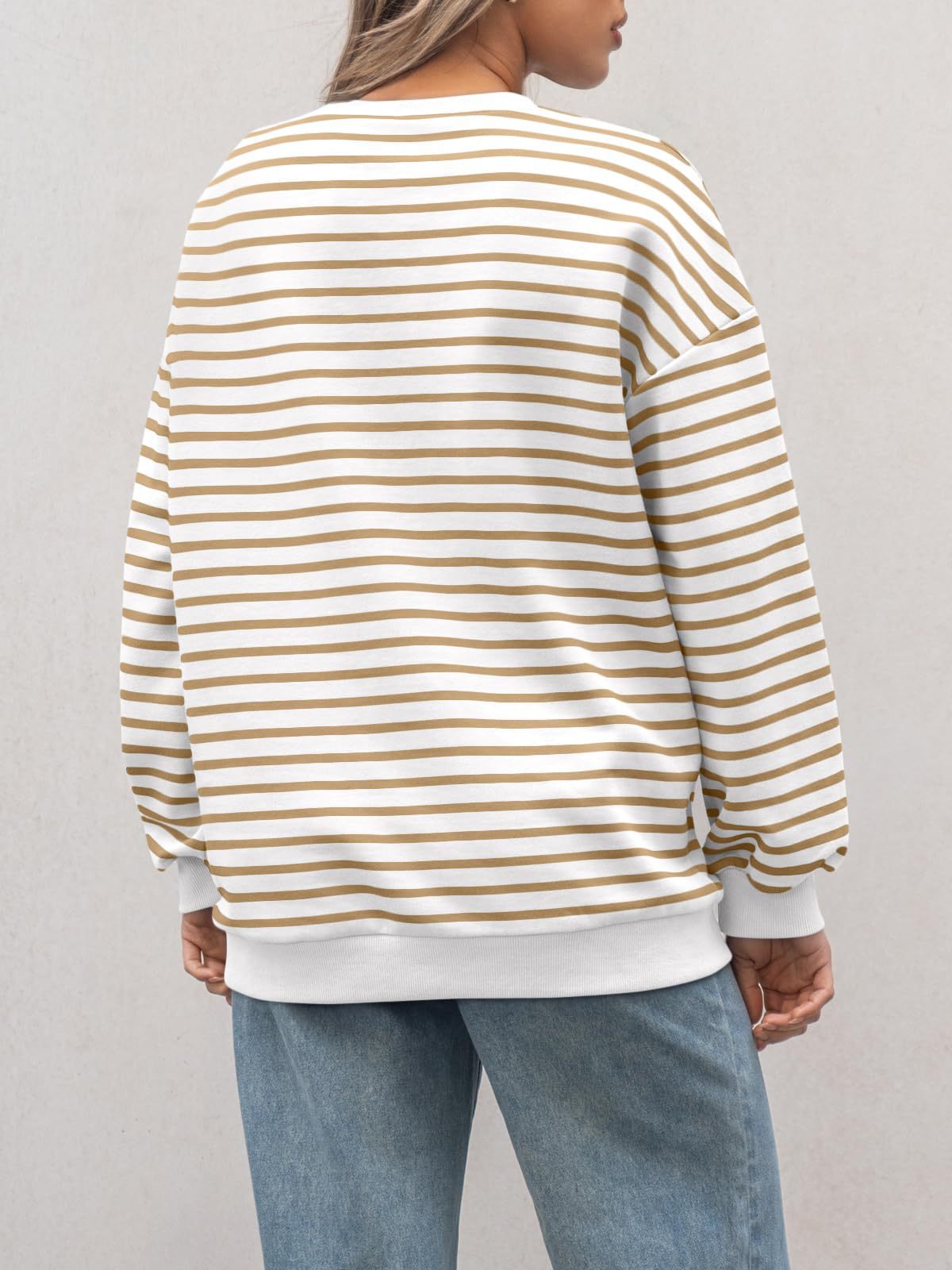 Casual Striped Long Sleeves Sports Hoodies