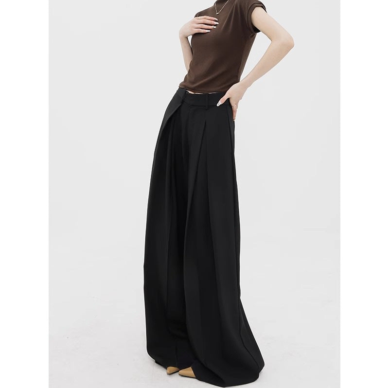 Casual High Waist Loose Wide Legs Pants