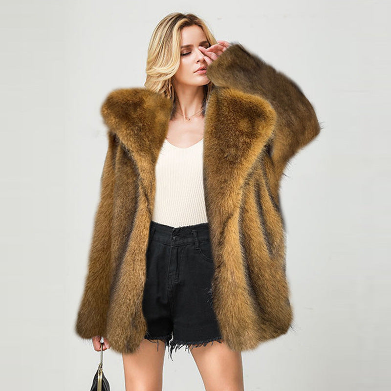 Fashion Faux Fur Winter Overcoats