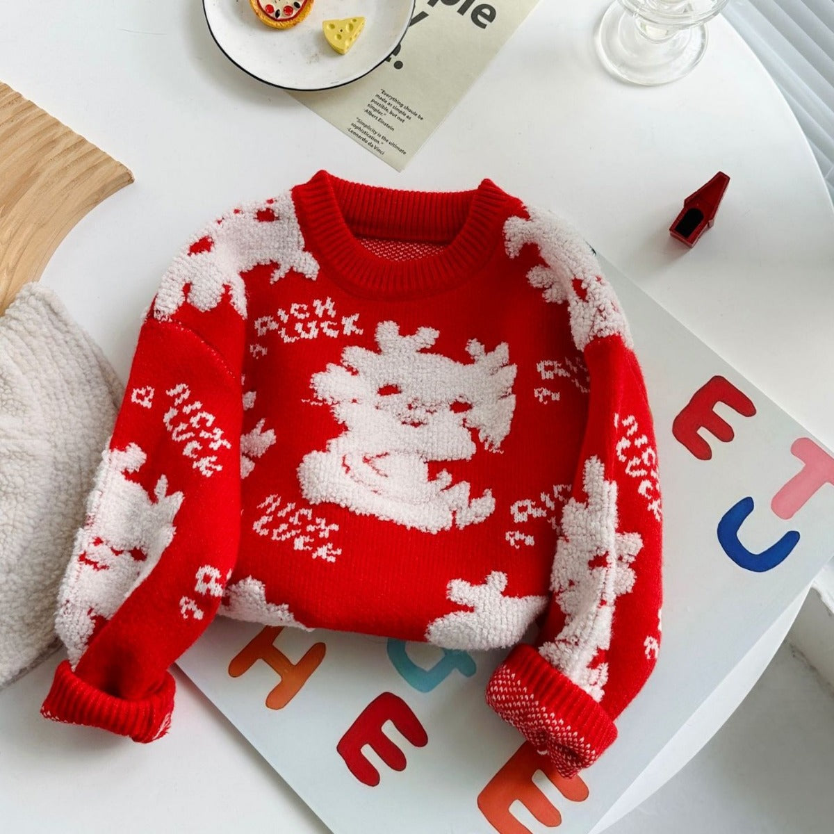 Lovely Knitted Kid's Pullover Sweaters