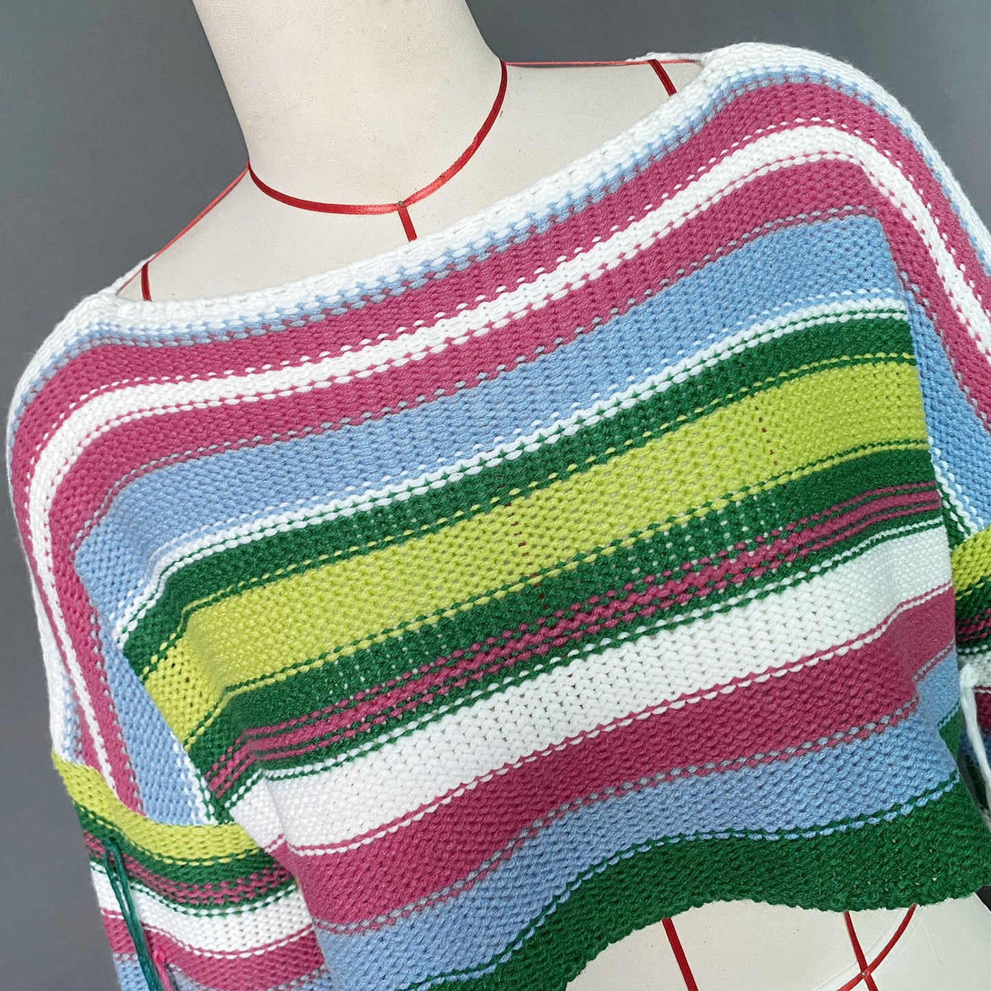 Casual Rainbow Tassels Loose Sweaters