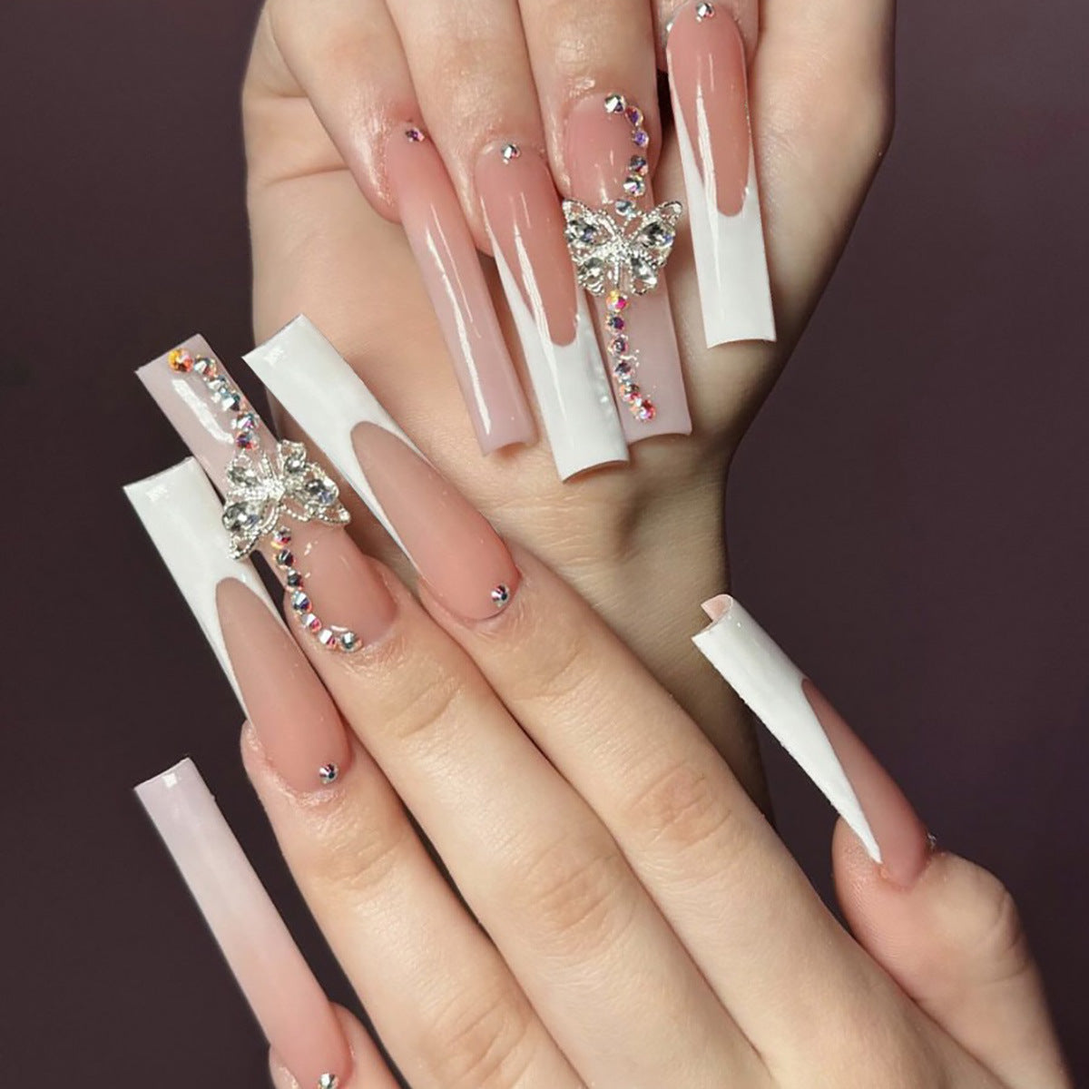 Luxury Bow Design False Press on Nails