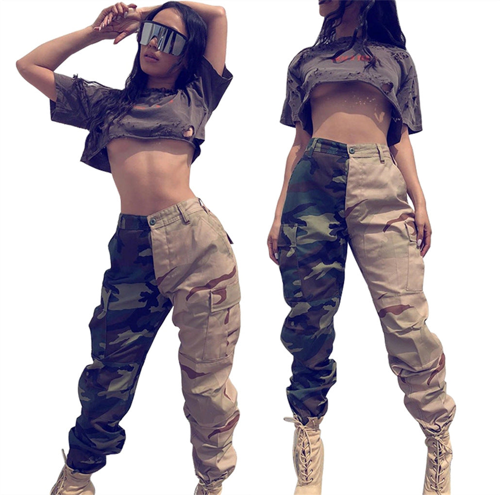 Fashion Popular Camouflage Women Pants