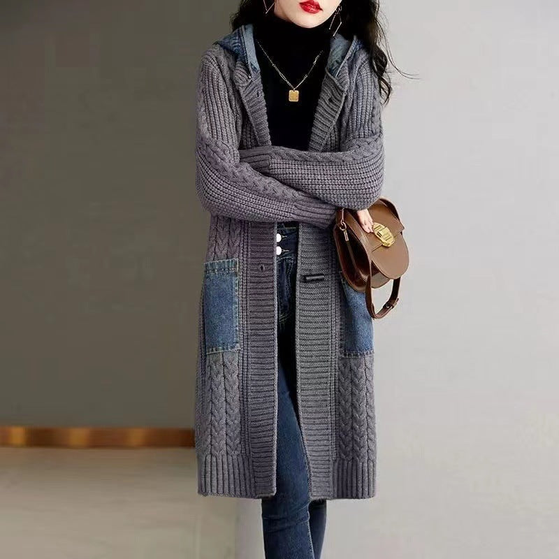 Casual Plus Sizes Knitted Cardigan Jacket Coats